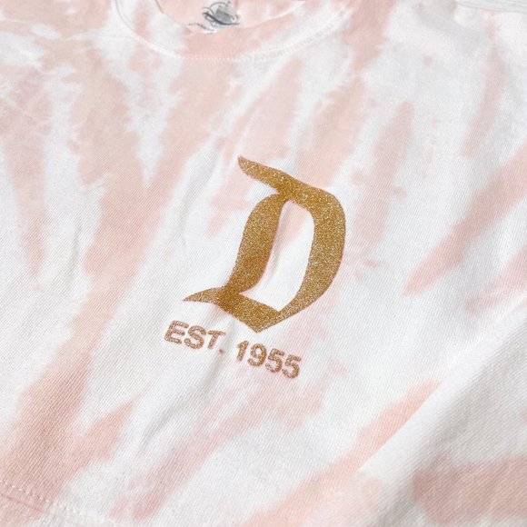 NEW Disney Spirit Jersey Disneyland Resort Tie-Dye Briar Rose Gold Glitter Sz M - Picture 7 of 10